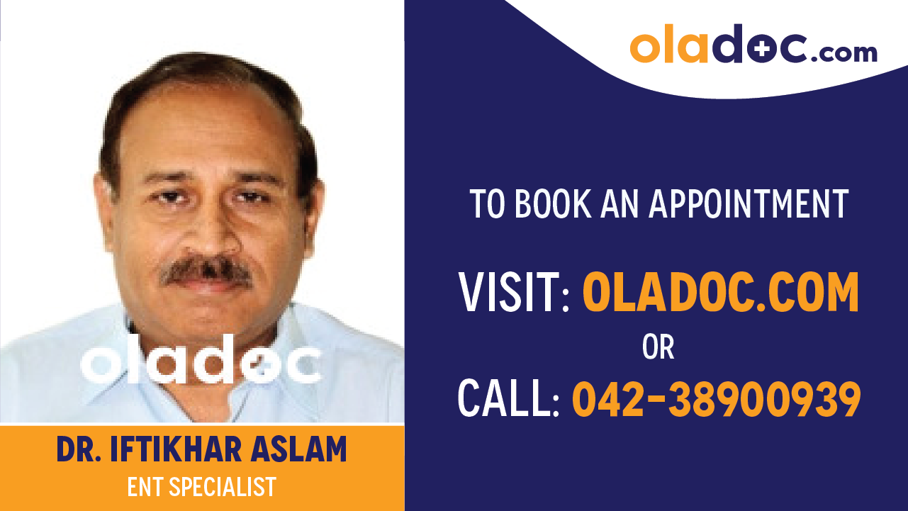 Book appointment with Dr. Iftikhar Aslam-best ENT Specialist in Peshawar
